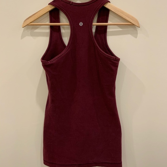 Lululemon merlot racer back tank cotton size 4 - Picture 3 of 3